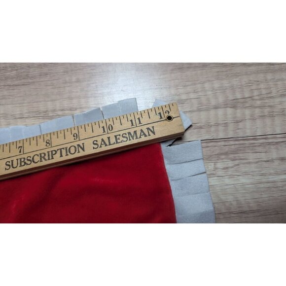 Disney Parks  Babies Red & Gray Plush Baby Lovey Blanket With Fringe Trim 12" - Picture 6 of 8